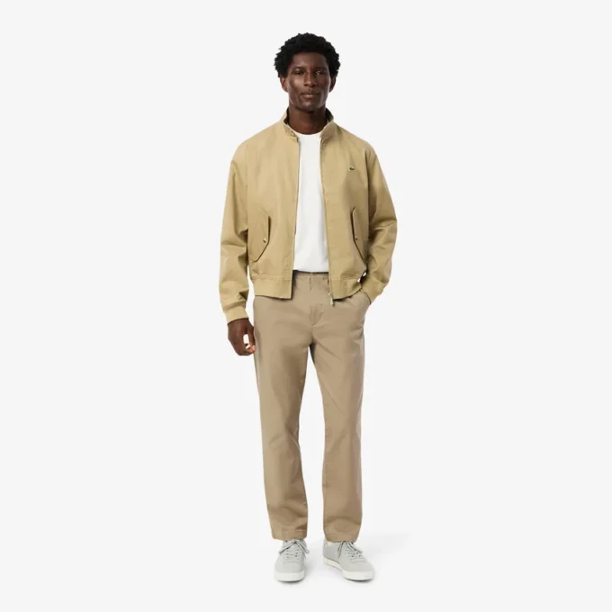 Pantalones chinos de algodón de corte regular para hombre