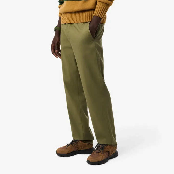 Pantalones chinos de algodón de corte regular para hombre