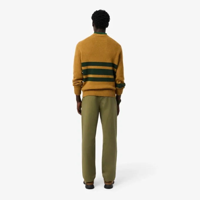 Pantalones chinos de algodón de corte regular para hombre