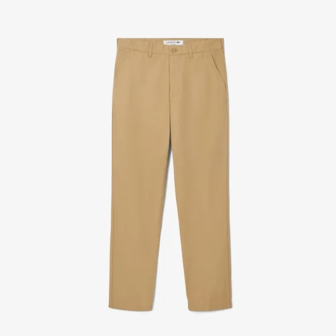 Pantalones chinos de algodón de corte regular para hombre