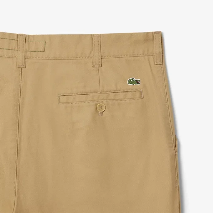 Pantalones chinos de algodón de corte regular para hombre