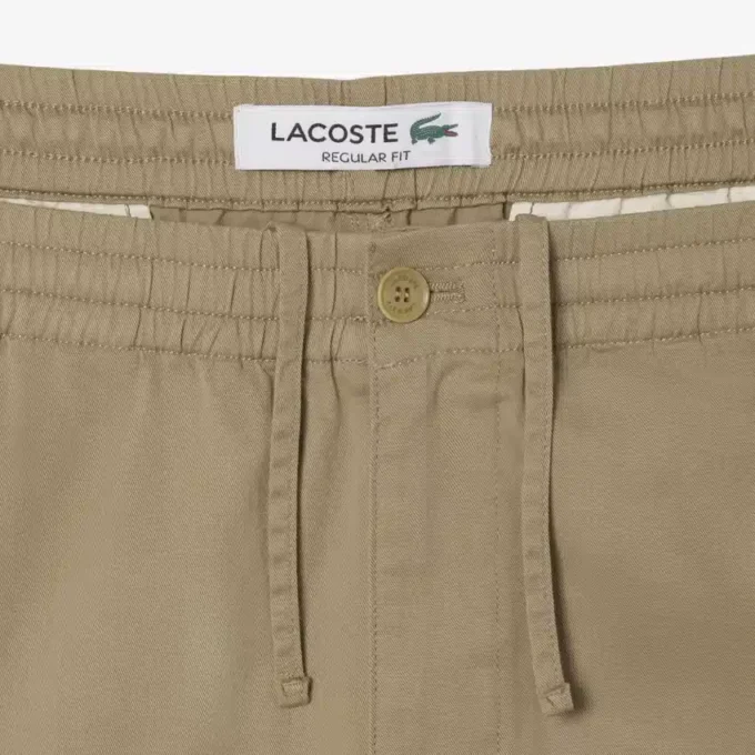 Pantalones chinos de algodón de corte regular para hombre
