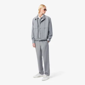 Pantalones chinos de franela de lana de corte regular para hombre