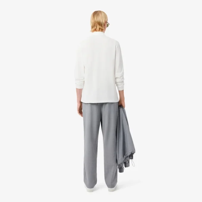 Pantalones chinos de franela de lana de corte regular para hombre