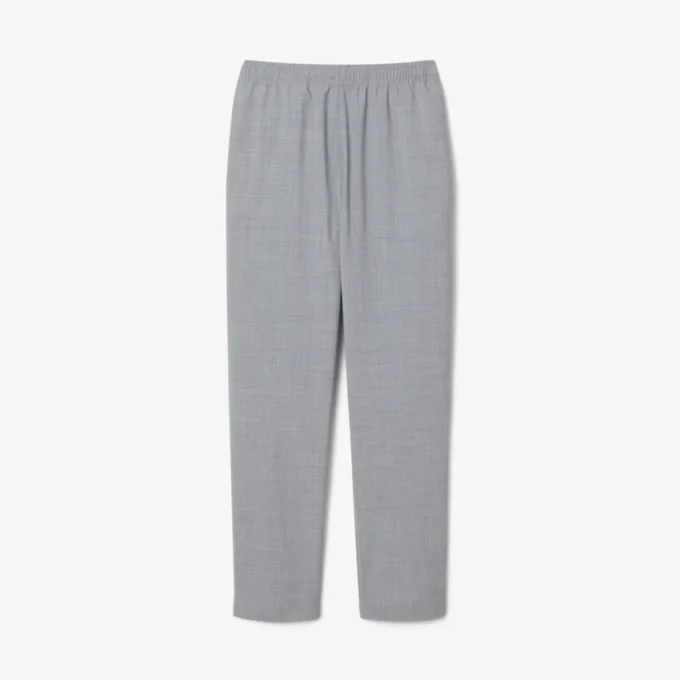 Pantalones chinos de franela de lana de corte regular para hombre
