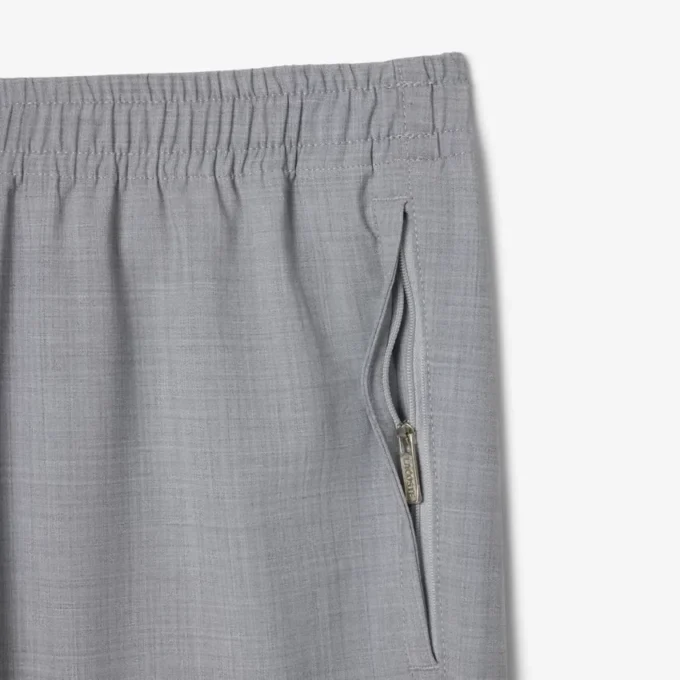 Pantalones chinos de franela de lana de corte regular para hombre