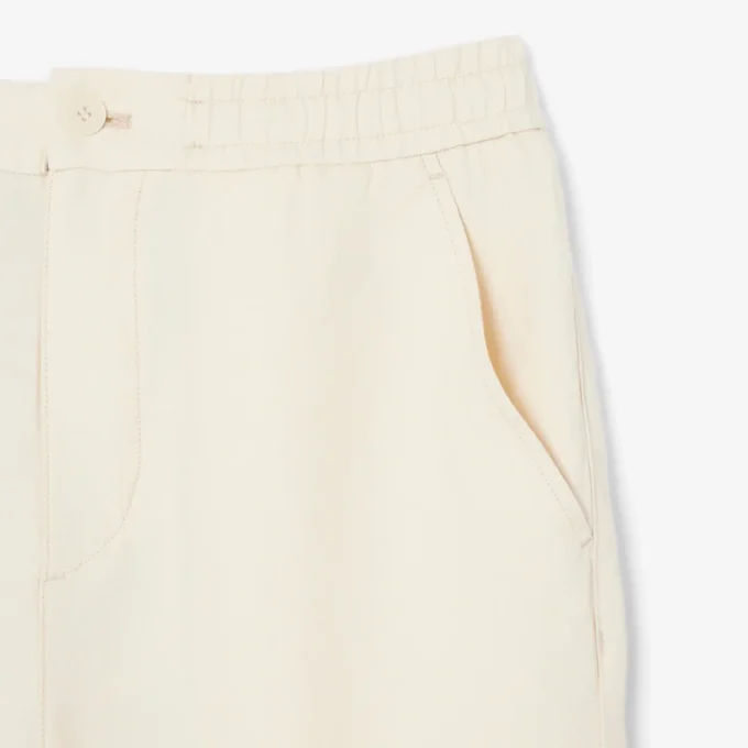 Pantalones chinos de lino de corte regular