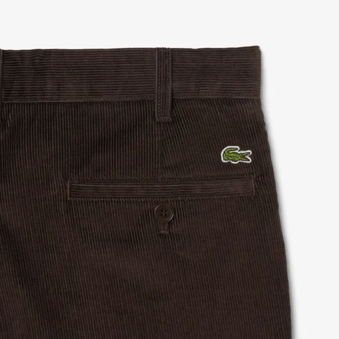Pantalones chinos de pana de corte regular para hombre