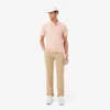 Pantalones chinos de sarga de algodón de corte regular