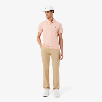 Pantalones chinos de sarga de algodón de corte regular