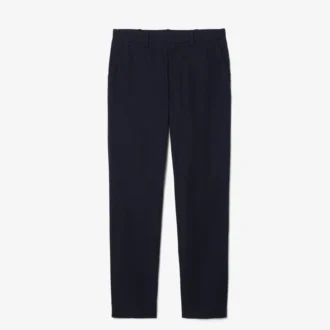 Pantalones chinos de sarga de algodón de corte regular