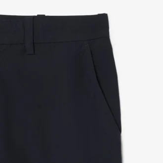 Pantalones chinos de sarga de algodón de corte regular
