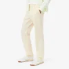 Pantalones chinos de sarga de algodón de corte regular