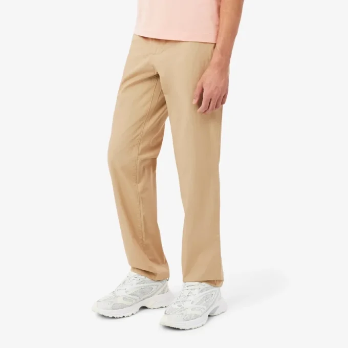 Pantalones chinos de sarga de algodón de corte regular