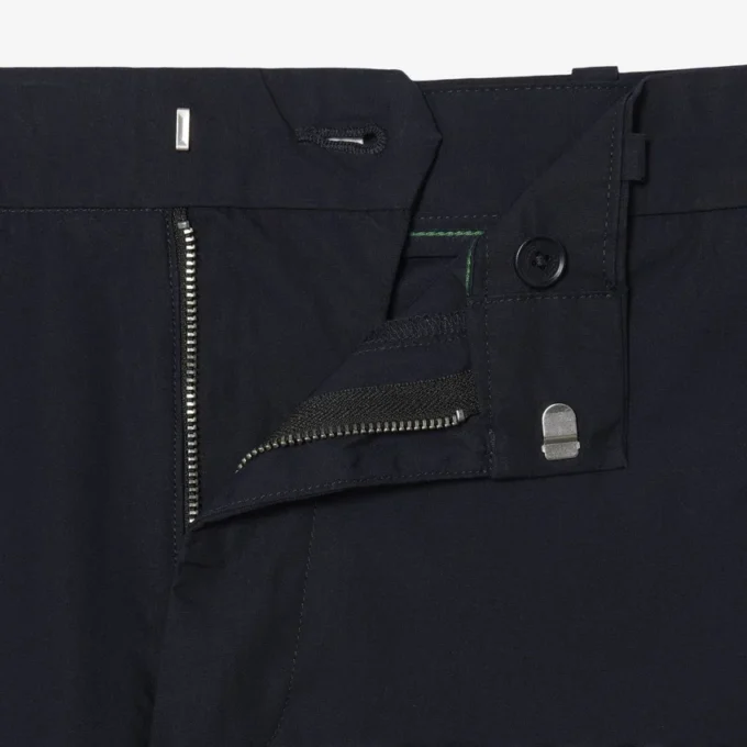 Pantalones chinos de sarga de algodón de corte regular