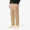 Pantalones chinos de sarga de algodón de corte regular