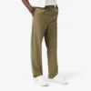 Pantalones chinos de sarga de algodón de corte regular