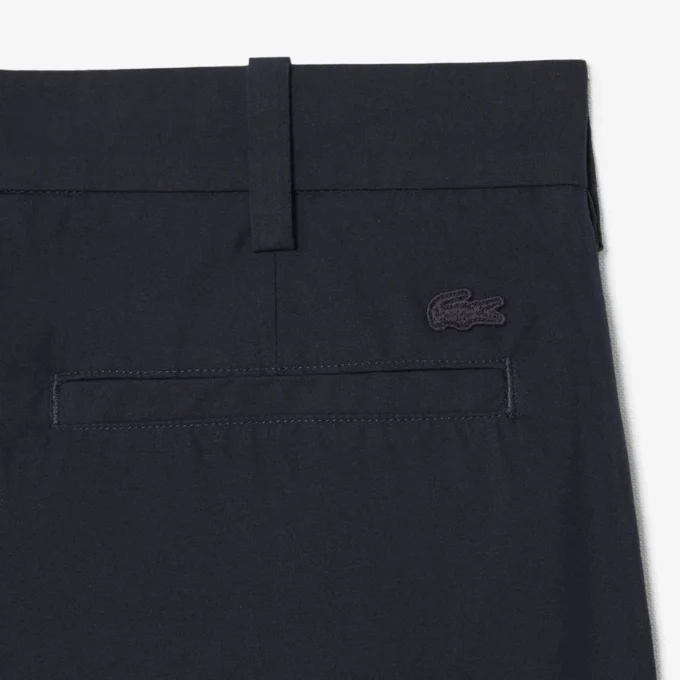 Pantalones chinos de sarga de algodón de corte regular