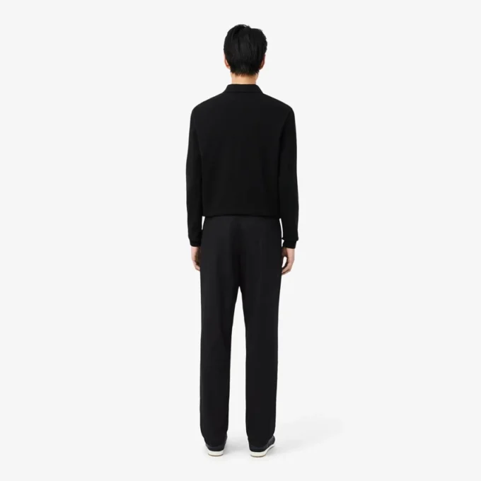 Pantalones chinos de sarga de algodón de corte regular