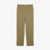 Pantalones chinos de sarga de algodón de corte regular