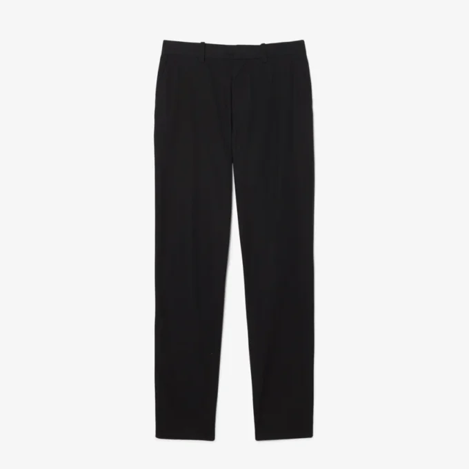 Pantalones chinos de sarga de algodón de corte regular