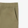 Pantalones chinos de sarga de algodón de corte regular