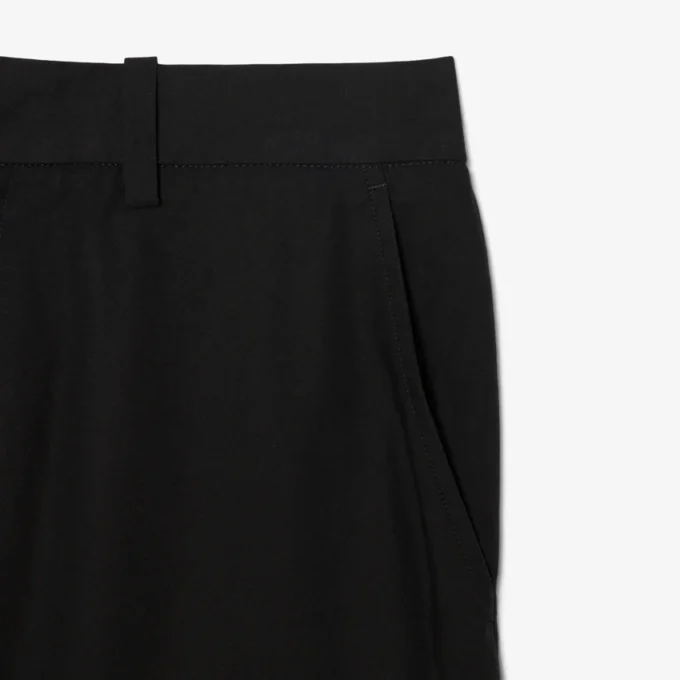 Pantalones chinos de sarga de algodón de corte regular