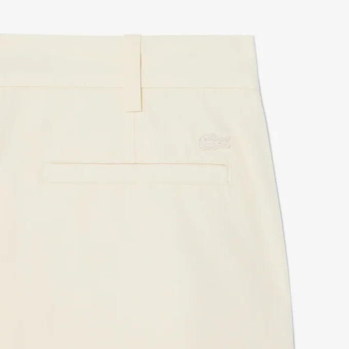 Pantalones chinos de sarga de algodón de corte regular