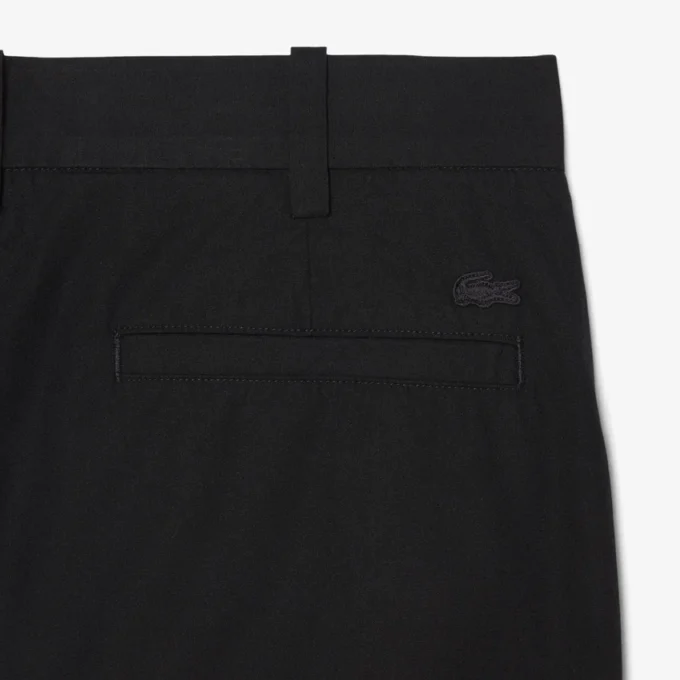 Pantalones chinos de sarga de algodón de corte regular