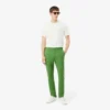 Pantalones chinos de sarga elástica de corte ajustado