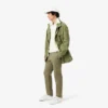 Pantalones chinos de sarga elástica de corte ajustado