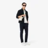 Pantalones chinos de sarga elástica de corte ajustado