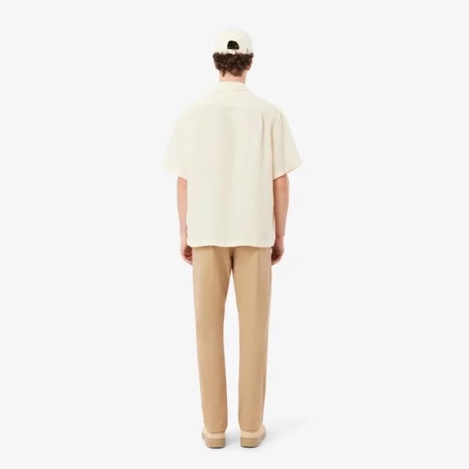 Pantalones chinos de sarga elástica de corte ajustado