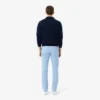Pantalones chinos de sarga elástica de corte ajustado