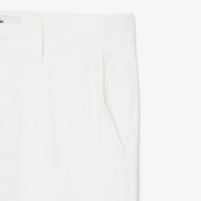 Pantalones chinos de sarga elástica de corte ajustado