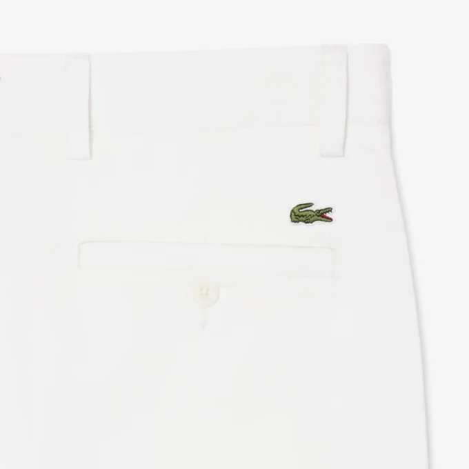 Pantalones chinos de sarga elástica de corte ajustado