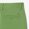 Pantalones chinos de sarga elástica de corte ajustado