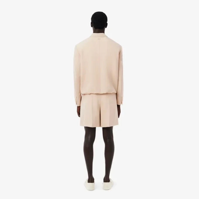 Pantalones cortos ajustados de lana para hombre de la colección Runway