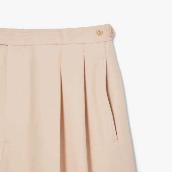 Pantalones cortos ajustados de lana para hombre de la colección Runway