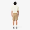 Pantalones cortos bermudas de sarga de algodón elástico de corte regular