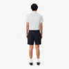 Pantalones cortos bermudas de sarga de algodón elástico de corte regular