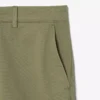 Pantalones cortos bermudas de sarga de algodón elástico de corte regular