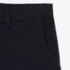 Pantalones cortos bermudas de sarga de algodón elástico de corte regular