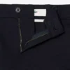 Pantalones cortos bermudas de sarga de algodón elástico de corte regular
