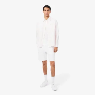 Pantalones cortos cargo de felpa de algodón para hombre