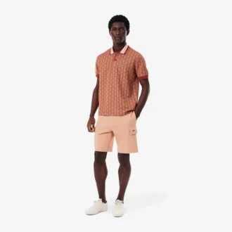 Pantalones cortos cargo de felpa de algodón para hombre