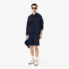 Pantalones cortos cargo de felpa de algodón para hombre