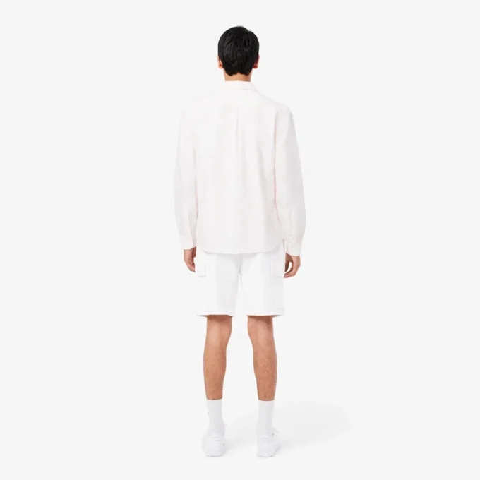 Pantalones cortos cargo de felpa de algodón para hombre