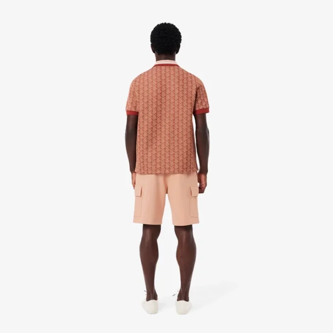 Pantalones cortos cargo de felpa de algodón para hombre