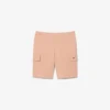 Pantalones cortos cargo de felpa de algodón para hombre